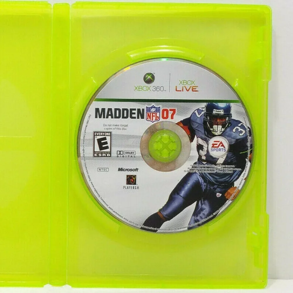 Madden NFL 07 (Microsoft Xbox 360, 2006) DISC ONLY Video Game 5041E1M